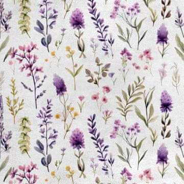 Royal Samt Stoff Polyester Zum Nähen - Motiv Blumen - RDX2809