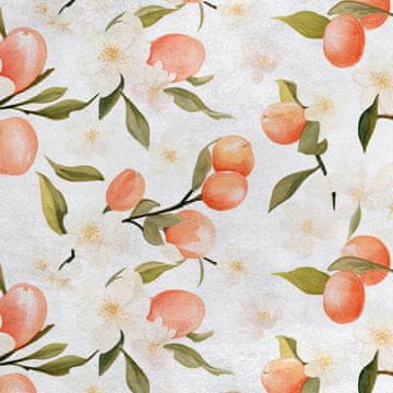 Royal Samt Stoff Polyester Zum Nähen - Motiv Obst - RDX2855