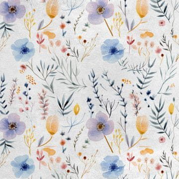 Royal Samt Stoff Polyester Zum Nähen - Motiv Blumen - RDX3043