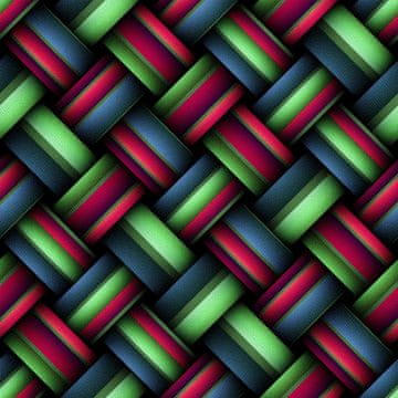 VANJSKI DEKOSTOFFE OXFORD - Motiv 3D-Zopf 3
