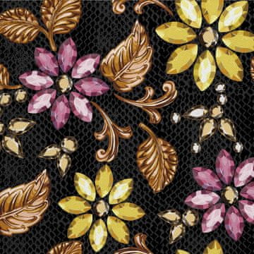 VANJSKI DEKOSTOFFE OXFORD - Motiv Diamantblumen