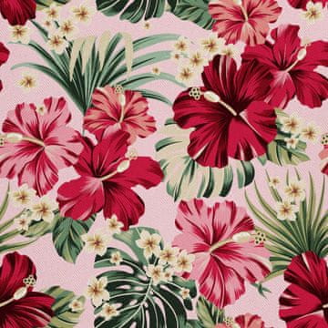 VANJSKI DEKOSTOFFE OXFORD - Motiv Rosa Hibiskus