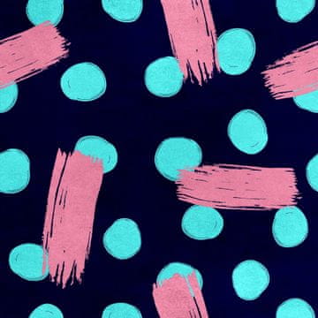 Royal Samt Stoff Polyester Zum Nähen - Motiv gemalte Flecken