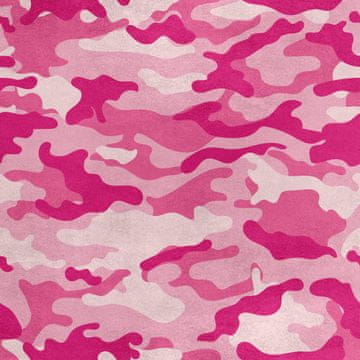 Royal Samt Stoff Polyester Zum Nähen - Motiv Rosa Camouflage