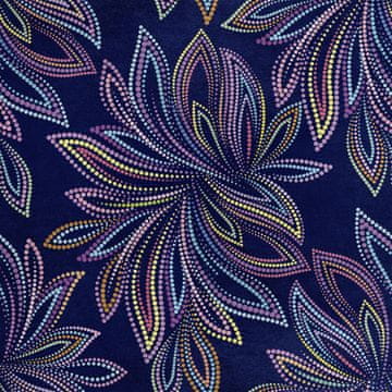 Royal Samt Stoff Polyester Zum Nähen - Motiv Abstraction 3