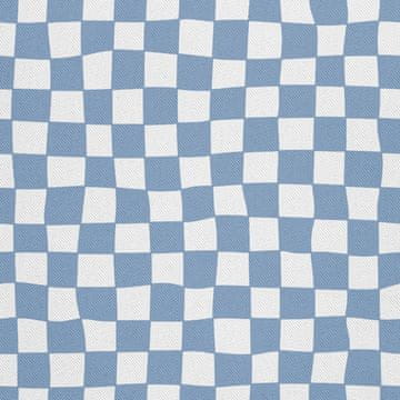 VANJSKI DEKOSTOFFE OXFORD - Motiv Blaues Schachbrett