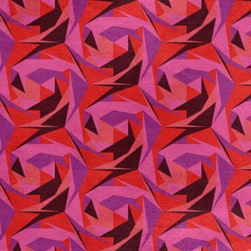 Royal Samt Stoff Polyester Zum Nähen - Motiv Abstraction