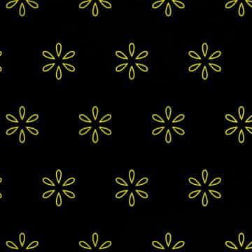 Royal Samt Stoff Polyester Zum Nähen - Motiv gelbe Blumen auf schwarzem