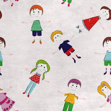 Royal Samt Stoff Polyester Zum Nähen - Motiv Kinder