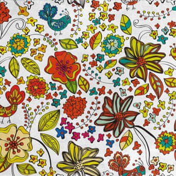 Royal Samt Stoff Polyester Zum Nähen - Motiv dobrenfrohe Blumen