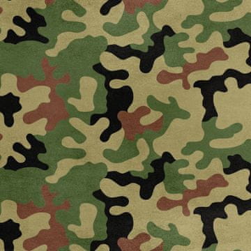 Royal Samt Stoff Polyester Zum Nähen - Motiv Camouflage 3