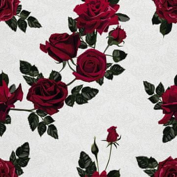 VANJSKI DEKOSTOFFE OXFORD - Motiv rote Rosen 3