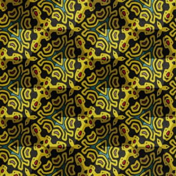Royal Samt Stoff Polyester Zum Nähen - Motiv Geometrische Verzierung