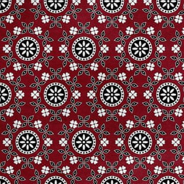 Royal Samt Stoff Polyester Zum Nähen - Motiv Sindhi Ajrak-Muster