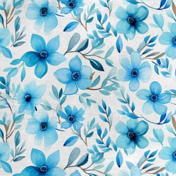 Royal Samt Stoff Polyester Zum Nähen - Motiv Blumen - RDX2031
