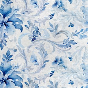 Royal Samt Stoff Polyester Zum Nähen - Motiv Blumen - RDX2683