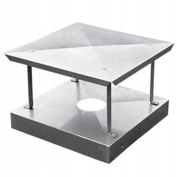 Kapa dimnjaka od nehrđajućeg čelika 55 x 105 cm s podlogom