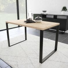 4Szpaki SIMPLE-6x2 Noga stola 50x72cm metalna crna x1 kom.