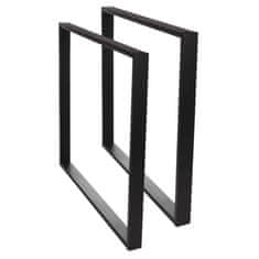 4Szpaki SIMPLE-6x2 Noga stola 50x72cm metalna crna x1 kom.