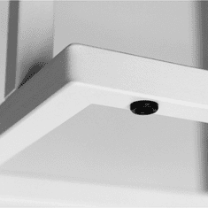 4Szpaki Moderni metalni stalak za ručnike s 2 kraka, BIJELI 001/W-16-2W-84B