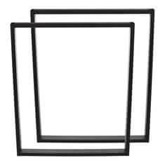 4Szpaki SIMPLE-4x2 Noga stola 40x72cm metalna crna x1 kom.