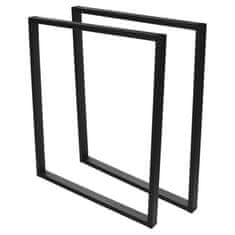 4Szpaki SIMPLE-4x2 Noga stola 40x72cm metalna crna x1 kom.