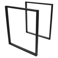 4Szpaki SIMPLE-4x2 Noga stola 40x72cm metalna crna x1 kom.