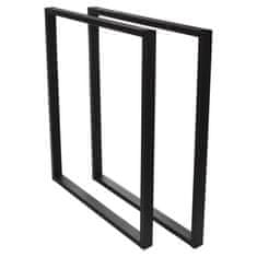 4Szpaki SIMPLE-4x2 Noga stola 40x72cm metalna crna x1 kom.