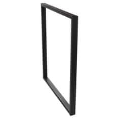4Szpaki SIMPLE-4x2 Noga stola 40x72cm metalna crna x1 kom.