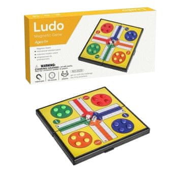 FED MAGNETSKA DRUŠTVENA IGRA LUDO - KINA - SKLOPIVNA PLOČA 20x20 CM - OBITELJSKI SET