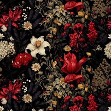 VANJSKI DEKOSTOFFE OXFORD - Motiv Blumen I DX5182