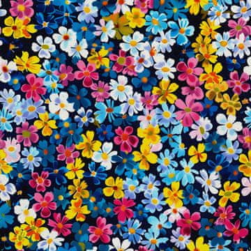 VANJSKI DEKOSTOFFE OXFORD - Motiv Blumen I DX5262