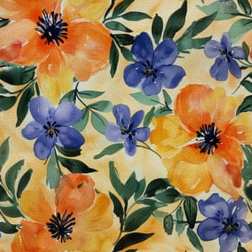 VANJSKI DEKOSTOFFE OXFORD - Motiv Blumen I DX5170