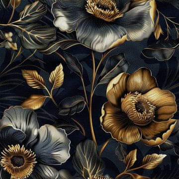 VANJSKI DEKOSTOFFE OXFORD - Motiv Blumen I DX5529