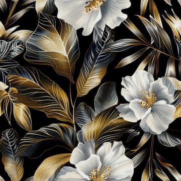 VANJSKI DEKOSTOFFE OXFORD - Motiv Blumen I DX5130