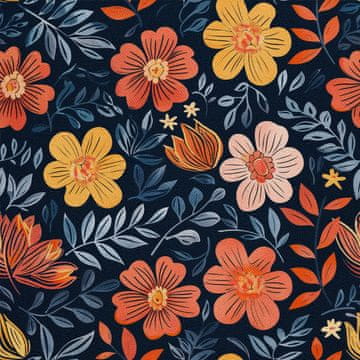 VANJSKI DECOSTOFFE OXFORD - Motiv Blumen I DX5386