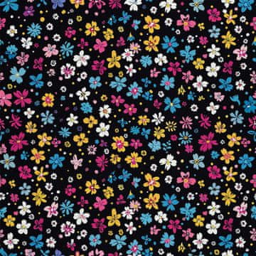 VANJSKI DEKOSTOFFE OXFORD - Motiv Blumen I DX5339