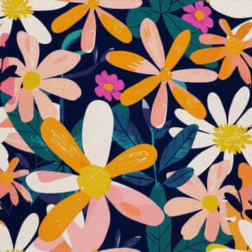 VANJSKI DEKOSTOFFE OXFORD - Motiv Blumen I DX5266