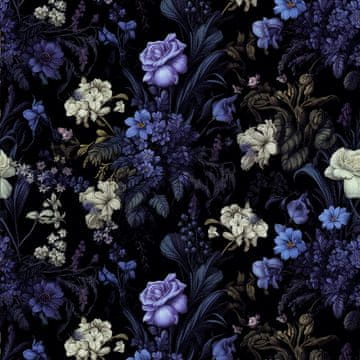 VANJSKI DEKOSTOFFE OXFORD - Motiv Blumen I DX5232