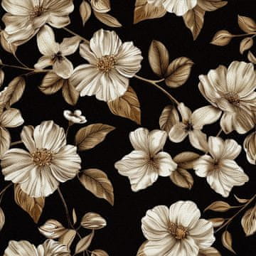 VANJSKI DEKOSTOFFE OXFORD - Motiv Blumen I DX5220