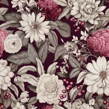 VANJSKI DEKOSTOFFE OXFORD - Motiv Blumen I DX5173