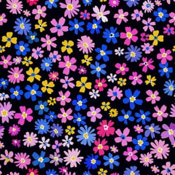 VANJSKI DEKOSTOFFE OXFORD - Motiv Blumen I DX5381