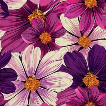 VANJSKI DEKOSTOFFE OXFORD - Motiv Blumen I DX5535