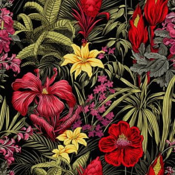 VANJSKI DECOSTOFFE OXFORD - Motiv Blumen I DX5391