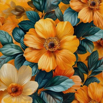 VANJSKI DECOSTOFFE OXFORD - Motiv Blumen I DX5424