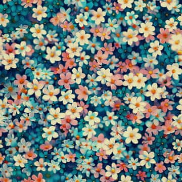 VANJSKI DEKOSTOFFE OXFORD - Motiv Blumen I DX5222