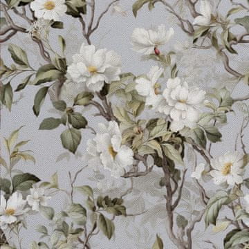 VANJSKI DEKOSTOFFE OXFORD - Motiv Blumen I DX5466