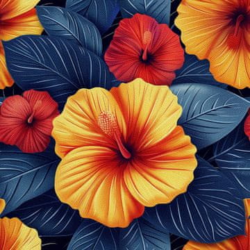VANJSKI DECOSTOFFE OXFORD - Motiv Blumen I DX5221
