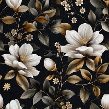 VANJSKI DEKOSTOFFE OXFORD - Motiv Blumen I DX5396
