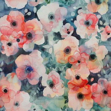 VANJSKI DEKOSTOFFE OXFORD - Motiv Blumen I DX5456